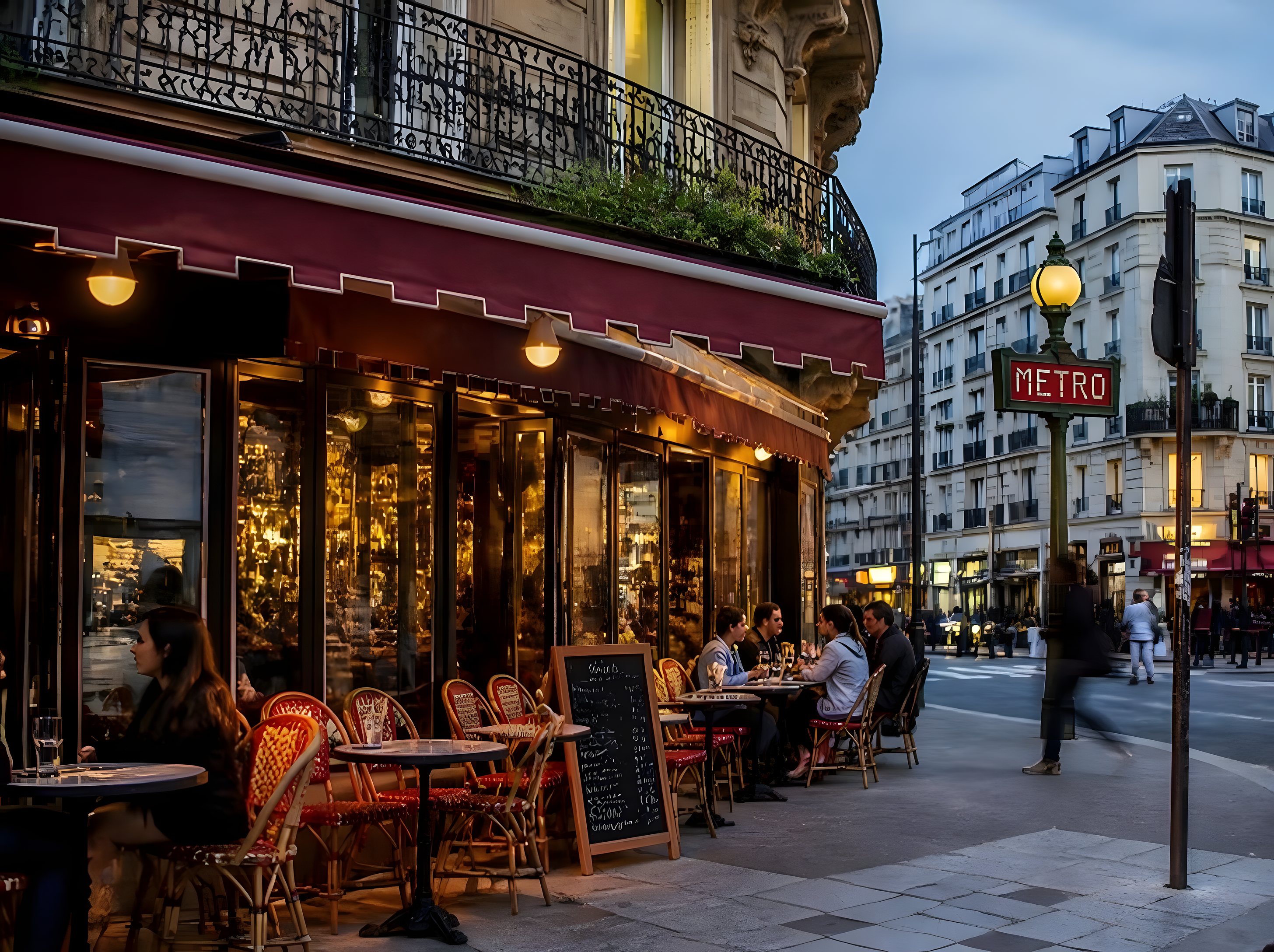 Bistrot parisien, rue de Bagnolet